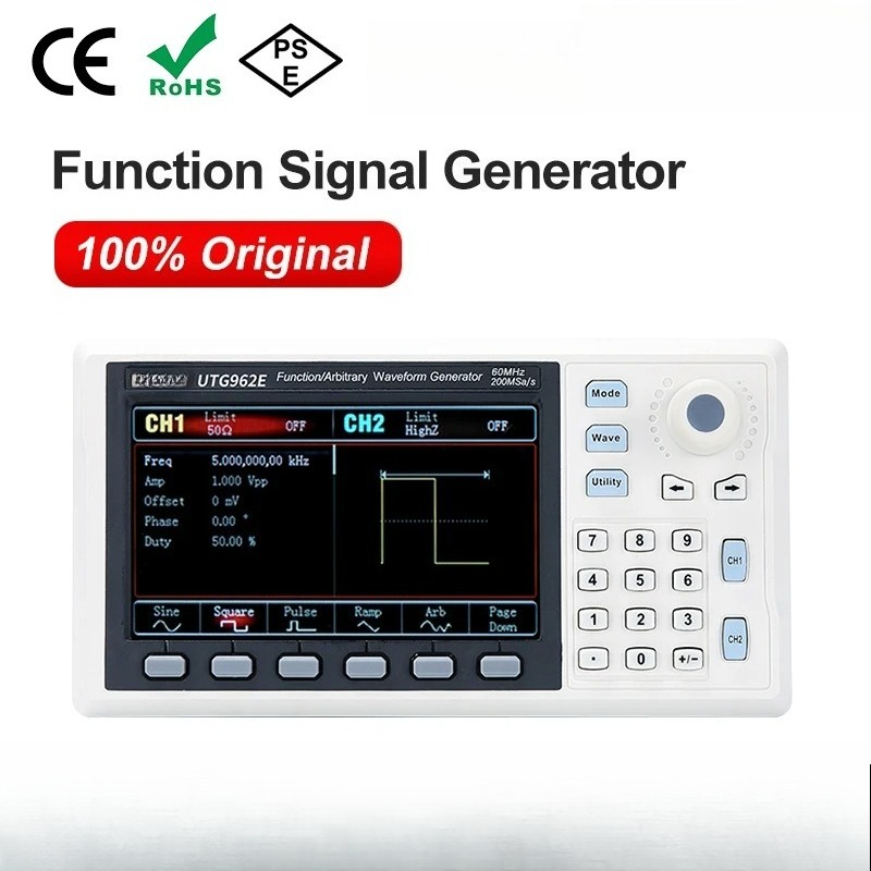 Dual Channel Arbitrary Waveform Function Generator 60Mhz - Generador de Señales Funcionales UTG932E UTG962E