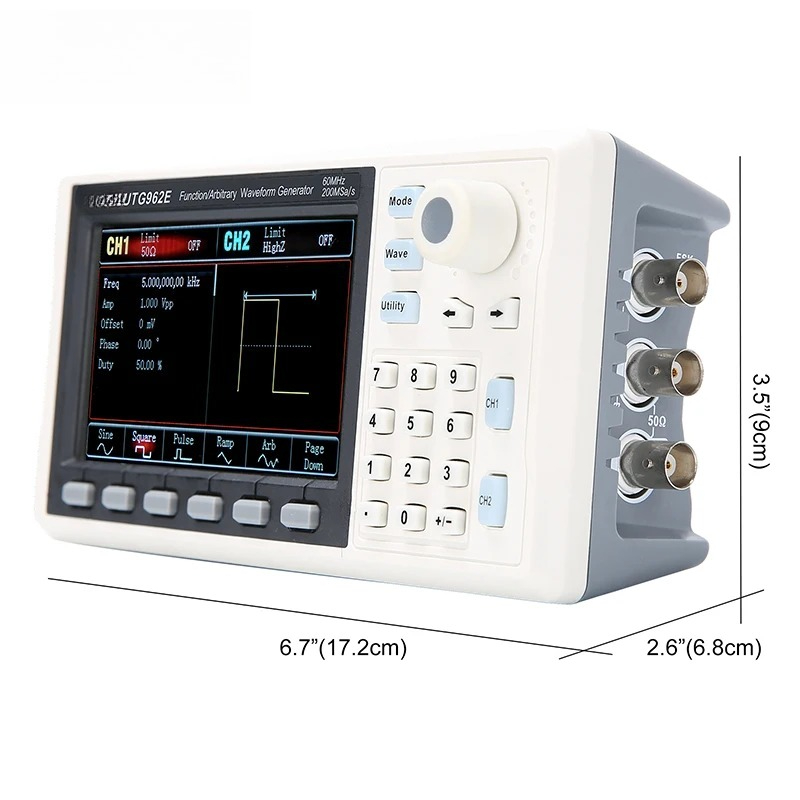 Generador de Señales Funcional - Dual Channel Arbitrary Waveform Function Generator 60Mhz reseña y precio