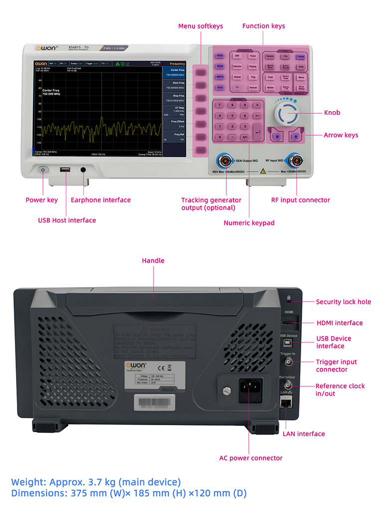 Analizador de Espectro Portáti - Spectrum Analyzer Tracking Generator 1.5Ghz reseña y precio